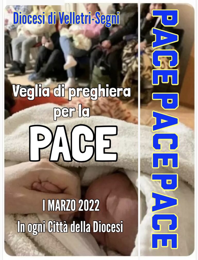 1° Marzo – Veglia di preghiera per la PACE