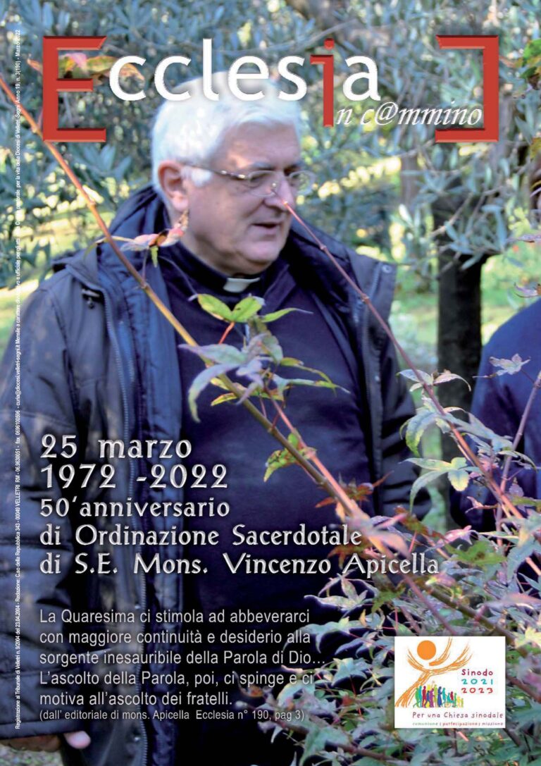 MARZO 2022 – n. 190 Rivista Ecclesia in Cammino