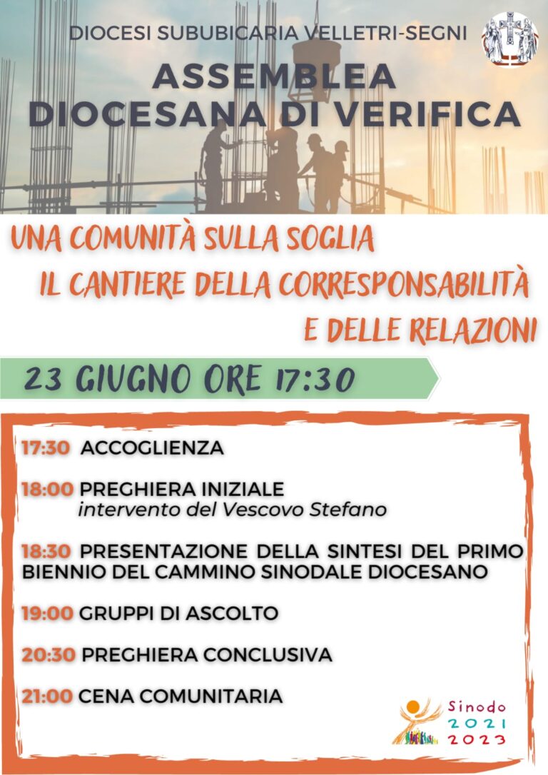 Venerdì 23 giugno – Assemblea diocesana