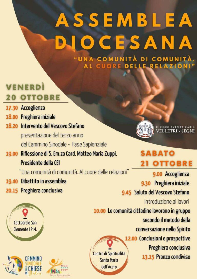 Assemblea diocesana “Una comunità di comunità. Al cuore delle relazioni”
