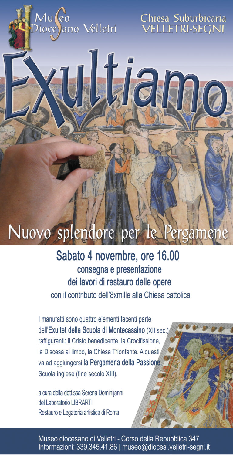 Museo diocesano – Exultiamo! Nuovo splendore per le Pergamene di Velletri