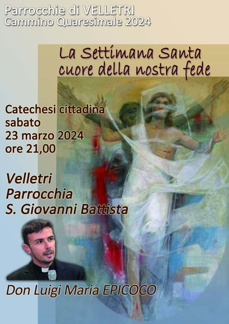 Sabato 23 Marzo | Ufficio liturgico: Cammino Quaresimale
