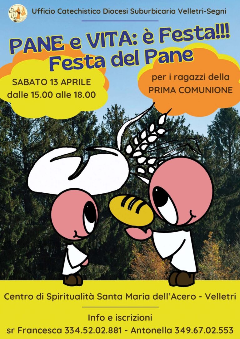 Sabato 13 aprile: Festa del Pane