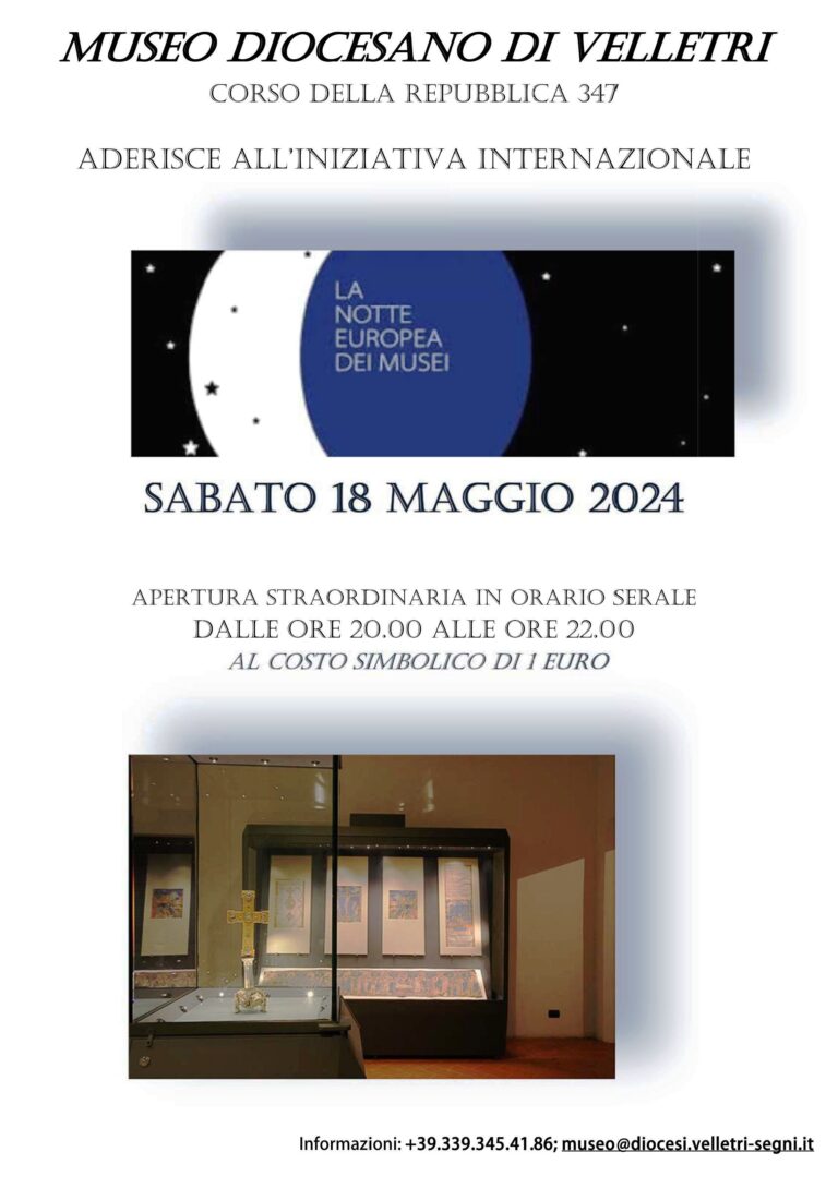 Museo diocesano Velletri – “Notte dei musei” – apertura serale