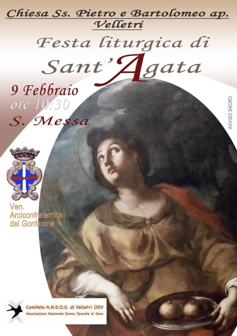 9 febbraio | SANT’AGATA Protettrice delle donne