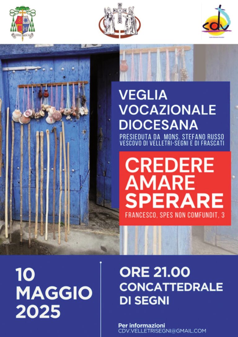 10 maggio, Concattedrale di Segni – Veglia vocazionale diocesana