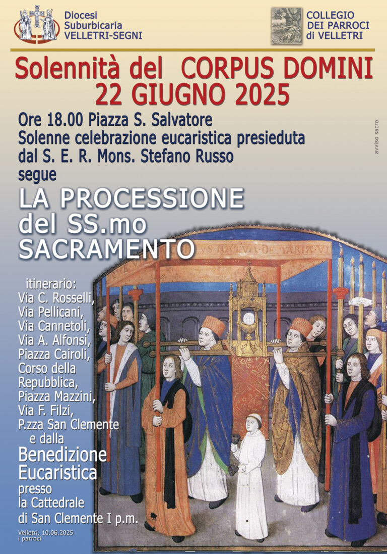 22 giugno – Solennità del Corpus Domini