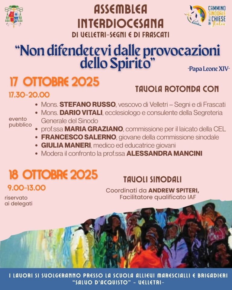 ASSEMBLEA INTERDIOCESANA DI VELLETRI – SEGNI E DI FRASCATI