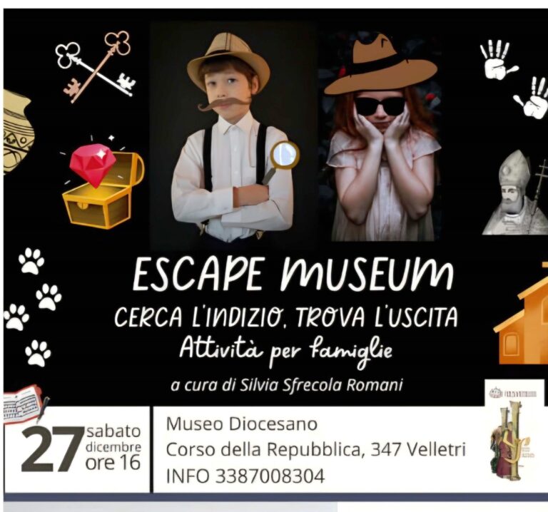 Museo diocesano | sabato 27 dicembre: ESCAPE MUSEUM- attività per famiglie con bambini
