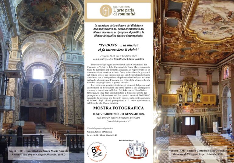 Museo diocesano: Mostra fotografica storico-documentaria “PerDONO … la musica  ci fa intravedere il cielo!”